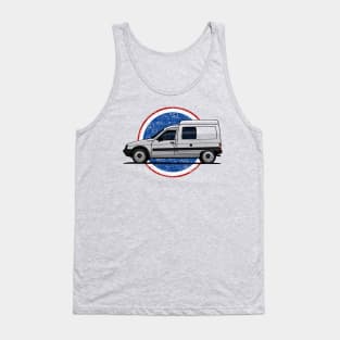 The iconic white van with french circle background Tank Top